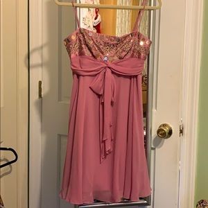 BCBGMAXAZRIA Mini Pink Cocktail Dress
